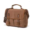 Bag Vintage Handbag Men Messenger Canvas Leather Military Shoulder Crossbody Laptop Bags Sac A Main Modis Bolso Hombre Satchel