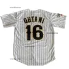 BG 야구 유니폼 일본 16 Ohtani 유니폼 재봉 자수 스포츠 야외 고품질 화이트 스트라이프 2023 World New