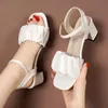 Scarpe eleganti Taglia 35-42 New Fashion Bianco Tacco alto Scarpe con fibbia Sandali Grace Donna Designer Party 2023 Sandali da donna estivi H240325