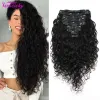 Przedłużenia Veravicky 160G Natural Wave Clip w przedłużanie włosów Europejska maszyna do włosów Made Remy Human Hair Full Head Zestaw Ins Ins