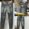 Herren-Jeans, Designermarke, bestickte Hose, luxuriöse Hose mit geradem Bein, Herrenmode, Vintage, lässig, gerade, Retro, Streetwear, lässige Jogginghose, Jogger-Hose