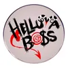 Helluva Boss Emblem Pin Spilla con bottoni rosa Gioco d'infanzia Spilla per film di film Cute Anime Film Giochi Spille smaltate dure Raccogliere distintivi di spille di cartoni animati