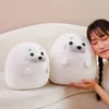 3040cm Squishy Down Cotton Seal Doll Plush Aquatic Animal Plushie Peluche Blue White Cartoon Pillow Kids Sleeping Friend Gift 240315