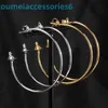 Branddesigner Western Empress Dowagerearring Stud de grandes boucles d'oreilles personnalisées et de taille, le meilleur choix pour mettre en valeur la personnalité