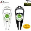 Marks New Design 6 in 1 Multifunction Golf Divot Repair Tool with Ball Marker Bottle Opener Accessories for Men Women Golfer