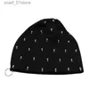 Hattar halsdukar sätter miaoxi nya modemän unisex casual hatt ledande benring märke cs vinter varm böna tjock vuxen hiphop hatc24319