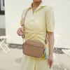 أكياس الكتف أزياء ألوان صلبة للنساء كبرن كيس فاخر للسيدات مربع مربع المحافظ على حقيبة يد جلدية حقيقية