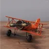 Dekoratif Figürinler Abaodam Ev Dekoru Demir Metal Uçak Modelleri El Sanatları Po Ders Uçak Modeli Masaüstü Süs Doğum Günü Hediyesi Vintage