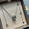 18k Guldpläterade halsband Luxury Brand Designer Pendants S925 Silver Choker Pendant Necklace Chain Wedding Jewelry Accessories Party Gifts No Box