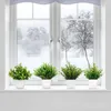 Fleurs décoratives bonsaï artificiel vert fausse plante feuille d'eucalyptus ornements en pot plantes pour chambre intérieure décoration de jardin de maison