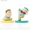 Figury zabawek akcji krayon shin chan kolorowe graffiti pióra Seies Model Cartoon Anime Figure Kawaii Figurki Figurki Kolekcja Dekoracja Dekora