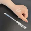 İşaretler 50pc Microblading Malzemeleri Dövme Markeri Kalemi Kalıcı Makyaj Aksesuarları Beyaz Cerrahi Cilt Marker Kalemi Kaş Scribe Aracı