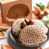 Bakvormen Biscuit Mold Cutter Houten Koekje Kerstmis 3D Blad Pinecone Voor Koekjes Schattig Perstype