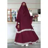 2023控えめなイスラム衣類Kaftan Crepe Chiffon Satin Hijab Jilbab Khimar Dubai Women Maxi Long Abaya Muslim Dress