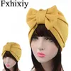 Hats Scarves Sets Ultra thin solid womens large bow knot Tuan hat headwear C-head Wr chemical Beanies hair accessoriesC24319