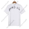 Tik Tok influenceur même marque pur coton noir blanc os tête de crâne cassé ours lettre T-shirt à manches courtes pour hommes et femmes Couple mode ample