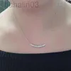 Desginer braccialetto catier braccialetto carier Collana Kajia bullet serie personalizzata semplice catena clavicola piena di diamanti scavata Collana rete rossa stessi gioielli