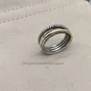 18K vergulde X Luxurys ringen sierlijk minimalistisch vintage om oud ambacht te doen 925 sterling zilveren kruis luxe ring voor vrouwen belofte ontwerper sieraden