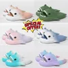 2024 Popular shoes sandal Summer Shark Slippers Shark Slides Thick Soled Shoes Kids flat sandals Gradient Flip Flops GAI eur 36-45