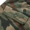 Calças masculinas de algodão camuflagem homens workwear primavera outono amekaji retro multi bolso trabalho ao ar livre americano casual carga calças