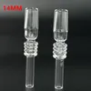 10mm 14mm Male Joint Quartz Tip Nail Smoking Accessories Quartz Nails Tips For Nectar Collector Kit NC KitS Dab Straw Tube Oil Rig Glass Water Bongs