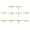 Candle Holders 10 Pcs Garland Holder Metal Candlestick Iron Stand Household Simple Child