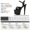 Klänningskor Sexig plattform Summer Women Show Sandals17 CM High Heels Color Sandals Girls For Party Club Runway H240321