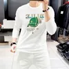 NYA 2024 MENS KVINNS DESIGNER T SHIRT Fashion Man T-shirts Top Quality Cotton Casual Tees Långärmad lyx Hip Hop Streetwear Tshirts Size M-4XL