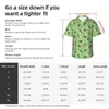 Chemises décontractées pour hommes Funny Frog Faire Yoga Chemise de vacances Homme Mignon Green Frogs Design Hawaiian Manches courtes Nouveauté Blouses surdimensionnées