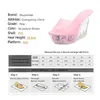 Klänningsskor Shuzumiao Footwear Sliper Fortvist för kvinnor Summer Crystal Sexy High Heel 10.5cm Rose Flower Platform Ladies Sandals H2403211TQ9F3LT