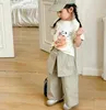 Trousers 2024 Style Girls Boys Pants Cotton Spring Fashion Kids Long 2-8t