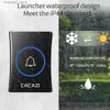 Doorbells CACAZI Intelligent Waterproof Wireless Door Bell 3 4 Button 1 2 3 Receiver US EU UK Plug Home Cordless Telephone Bell 300M Remote ControlY240320