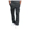 Men's Pants Tooling Multi Pocket Trousers Cargo Woven Fabric Casual Safari Style Joggers Men
