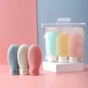 Ensemble de bouteilles de voyage vides de 60ml, 3 pièces, bouteilles en plastique colorées, pour shampoing, Gel douche, récipient rechargeable, taille de voyage, Tube à presser