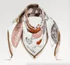 90*90 For Women Luxurious L bandana square Bandeaus Headband Fairy chiffon silk Luxe Fashion Handle Bag Scarves red Soft aaaanew Top designers satin Silk Head Scarfs