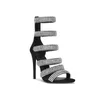 Sandaler Spring Party Gladiator Boots High Heels Stripper Women's Shoes Sexig Diamond Crystal Thin Heel