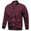 Leichte Herren-Bomberjacke für den Herbst, lässiger Frühlingsflug-Uni-Arbeits-Baseballmantel, USA-Größe 240314