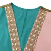 Ethnische Kleidung Luxus Dubai Pailletten Kleider Eid Muslimische Frauen Fledermausärmel Kleid Marokko Robe Türkei Arabische Femme Kaftan Islamische Strickjacke