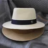 Breda brädhattar hink hattar nydesignade naturliga Panama Soft Shell Str Hat Summer Womens/Mens Wide Brim Beach Sun C UV Protection Fedora Birthay Giftc24319