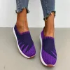 SCARPE SPIE SCARPE Vulcanizzate Doncanizzate Donne Mesh Sneaker Stampe Slipon Flats Scarpe Moca