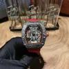 Desginer Mechanical Automatic L Watch Men Designer Watch RM53-01 Real Tourbillon Watch Tourbillon Superclone Carbon Carbon Case Montre IXJ5