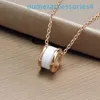 Ontwerper Luxe Merk Sieraden Kettingen Titanium Liefdadigheid Kleine Rode Keramische Ketting 18k Rose Gold Plating voor Mannen en Vrouwen Paar Kraag Ketting Hanger