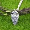 Pendentif Colliers Vegvisir Boussole Amulette Viking Bijoux Femme Collier Mâle Talisman Nordique