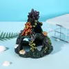 Simulated Painted Coral Reefs Resin Craft Aquarium Fish Tank Multi Hole Coral Island Landscaping Decoration Aquarium Accessories 240314