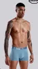 3pcs / lot Hommes Sous-vêtements Designer Boxer Coton Bio Shorts Modal Sexy Gay Mâle Boxers Respirant Nouveau Mesh Homme Taille L-4XL 4AMB