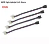 RGB LED Strip light connectors 10mm 4PIN No soldering Cable PCB Board Wire to 4 Pin Female Adapter for SMD 3528 50505140144