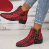 Bottes 2023 Nouvelles chaussures pour femmes Zipper bottes pour femmes