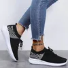 Casual Shoes Ladies Sneakers Lace Up Socks Summer Outdoor Running Vulcanized Plus Size 35-43
