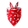 Abbigliamento per cani Bandana di San Valentino Sciarpa lavabile per cani di taglia media e grande Bavaglino per feste di San Valentino Accessorio del Ringraziamento