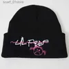 Cappelli sciarpe set lil peep ricamato cappello a maglia colore solido colore unisex beanie cappello da donna inverno c teschi Skulliesc24319